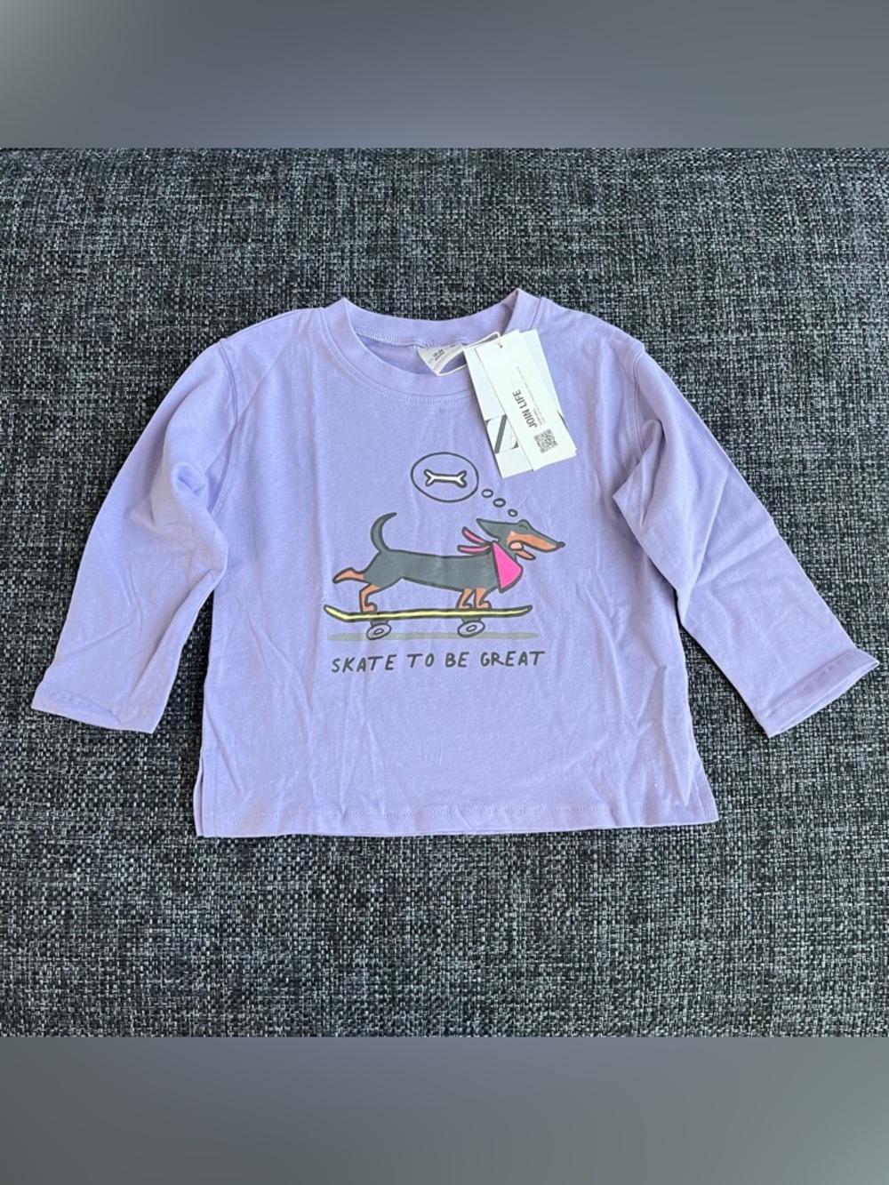NWT Zara Girls Dog Shirt Size 18-24 Months